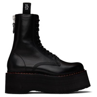알썰틴 R13 Black Double Stack Boots 242021F113004