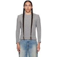 알썰틴 R13 Gray Flat Sleeve Sweater 232021M205002
