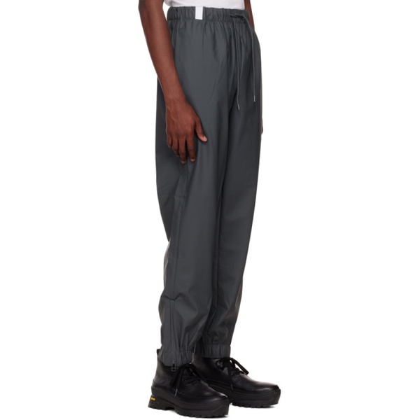  레인스 RAINS Gray Vented Lounge Pants 222524M190001