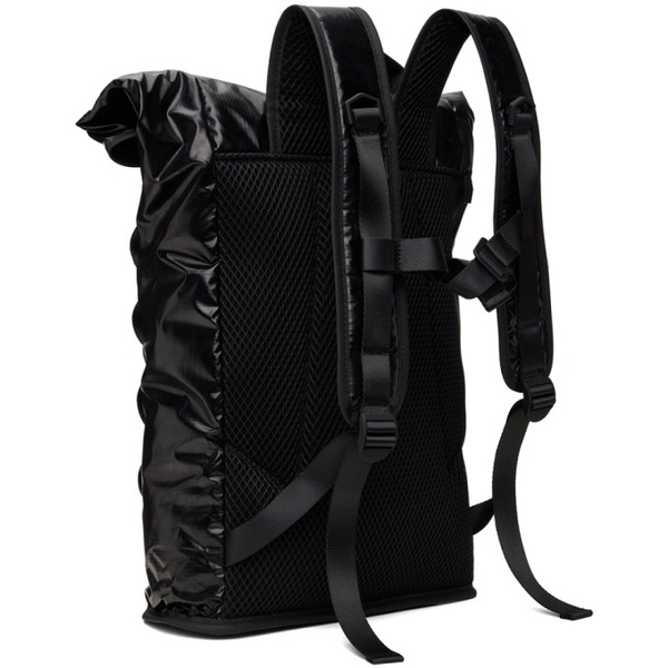  레인스 RAINS Black Sibu Rolltop Backpack 241524M166001