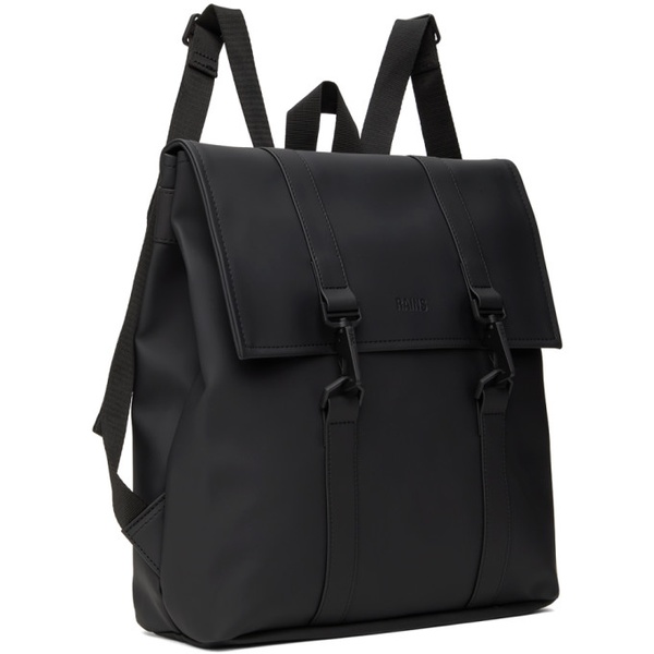  레인스 RAINS Black MSN Mini Backpack 241524M166023