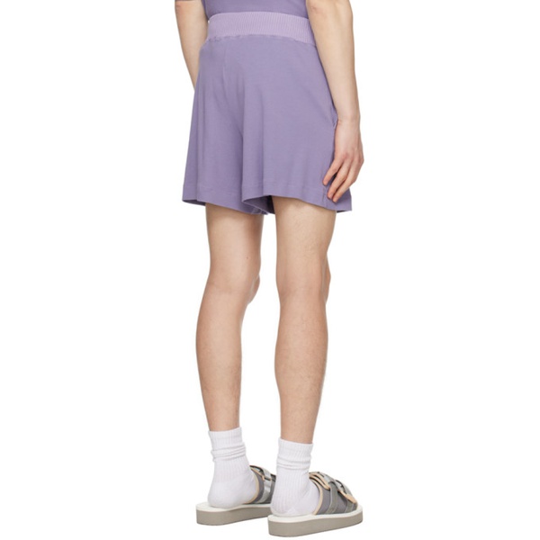  RANRA Purple Mock-Fly Shorts 231504M193002