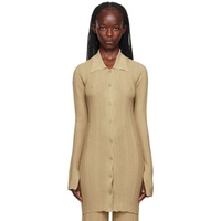 리메인 비르게르 크리스텐센 REMAIN Birger Christensen Beige Buttoned Cardigan 232985F095000