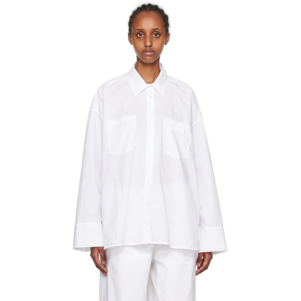  리메인 비르게르 크리스텐센 REMAIN Birger Christensen White Oversized Shirt 232985F109003