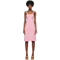 리메인 비르게르 크리스텐센 REMAIN Birger Christensen Pink Vented Midi Dress 231985F054014