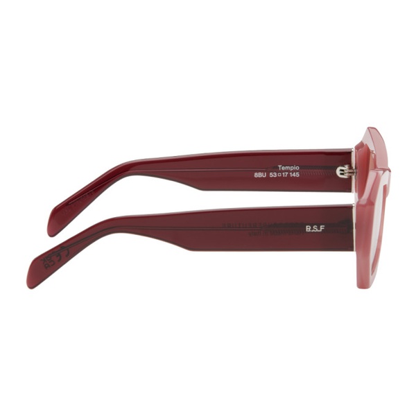  레트로슈퍼퓨쳐 R에트로 ETROSUPERFUTURE Pink & Burgundy Tempio Sunglasses 241191M134001