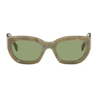 레트로슈퍼퓨쳐 R에트로 ETROSUPERFUTURE Green Alva Sunglasses 242191M134078