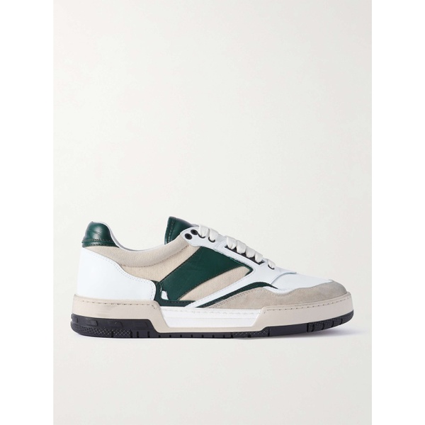  루드 RHUDE Racing Distressed Suede and Leather Sneakers 1647597311088423