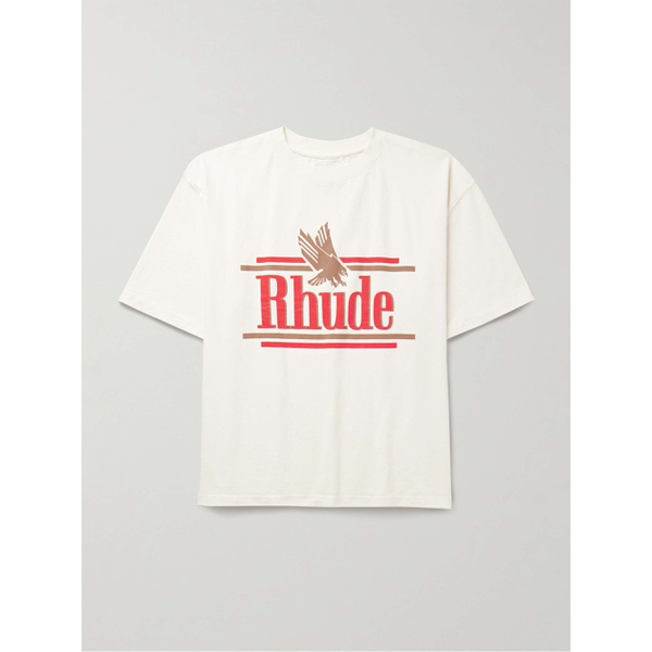  루드 RHUDE Rossa Logo-Print Cotton-Jersey T-Shirt 1647597323606992