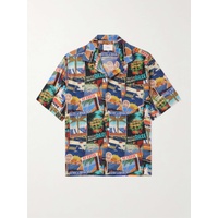 루드 RHUDE Postcard Camp-Collar Printed Silk-Twill Shirt 1647597323606994