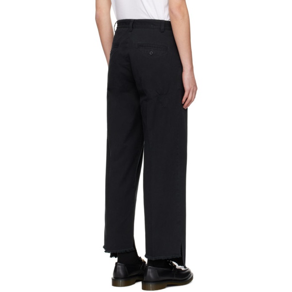 RICE NINE TEN Black Cover Up Trousers 241223M191003