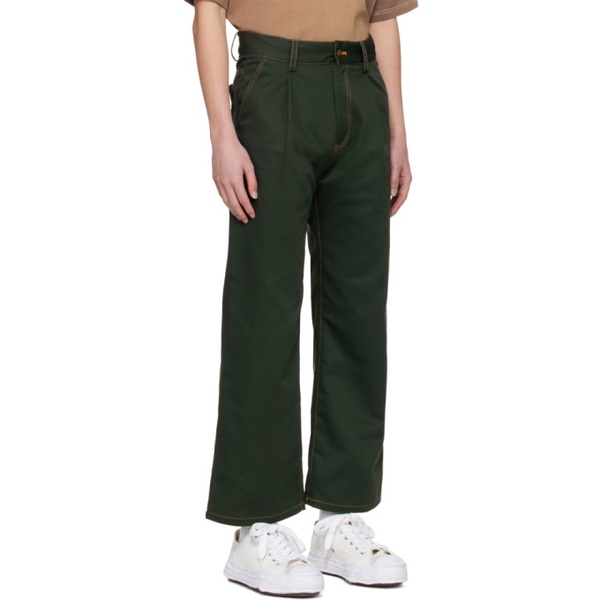  RICE NINE TEN Green Lovely Trousers 241223M191000