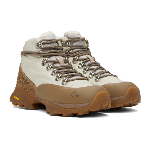  로아 ROA 오프화이트 Off-White & Beige Andreas Strap Boots 232204M255002