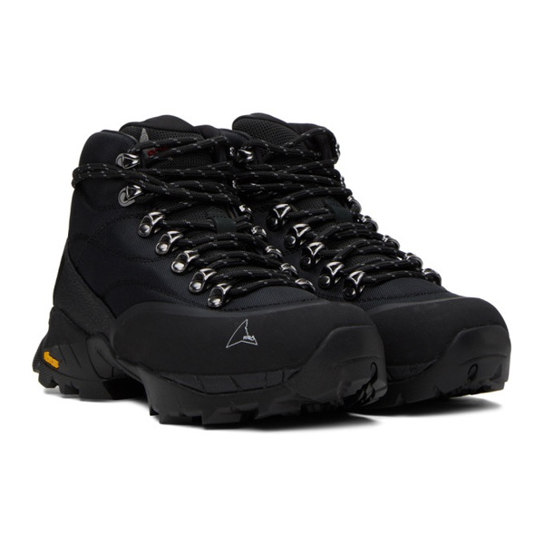  로아 ROA Black Andreas Strap Boots 232204M255003