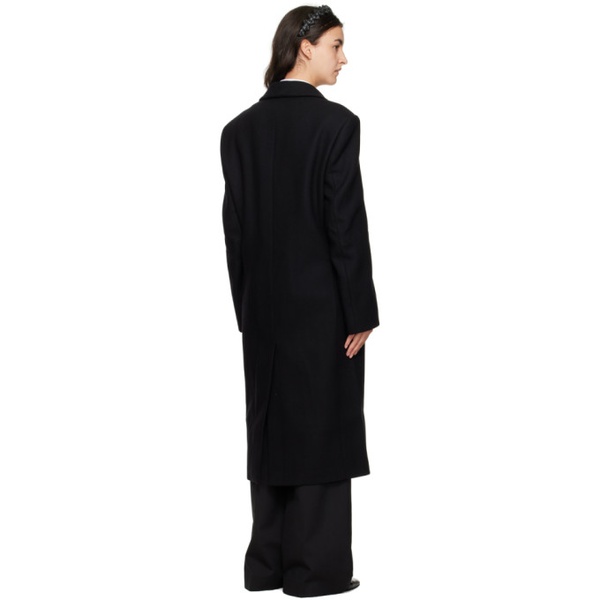  ROEhe Black Tailored Coat 232144F059011