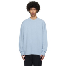 ROEhe Blue Crewneck Sweater 241144M201010