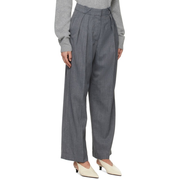  ROEhe Gray Tailored Trousers 241144F087041