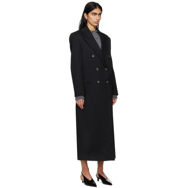  ROEhe Black Tailored Coat 241144F059009