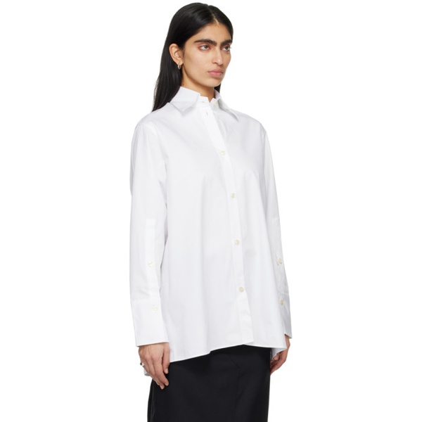  ROEhe White Oversized Shirt 241144F109014