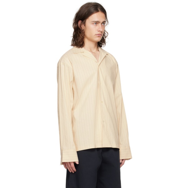  ROEhe 오프화이트 Off-White Pinstripe Shirt 241144M192011