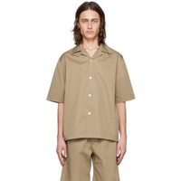 ROEhe Beige Camp Collar Shirt 241144M192010