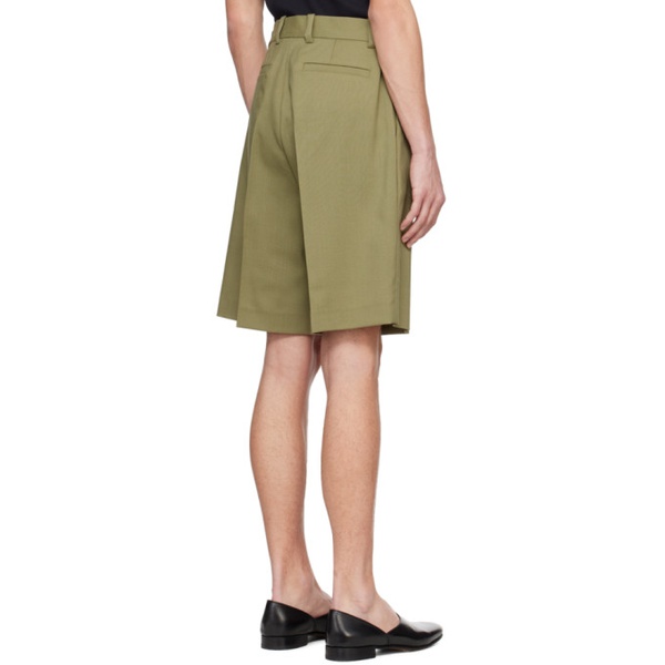  ROEhe Green Pleated Shorts 241144M193000