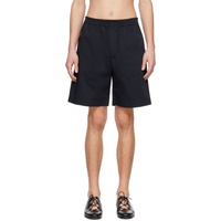 ROEhe Black Elasticized Waistband Shorts 241144M193002