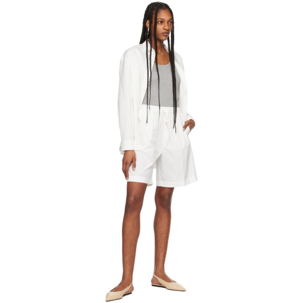  ROEhe White Beach Shorts 241144F088006