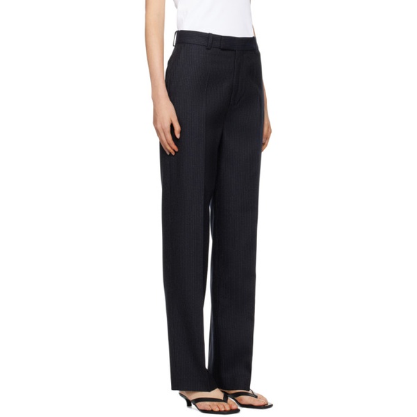  ROEhe Navy Tailored Trousers 232144F087042