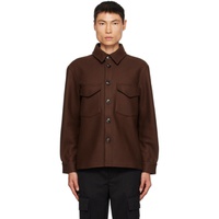 ROEhe Brown Button-Up Shirt 232144M192006
