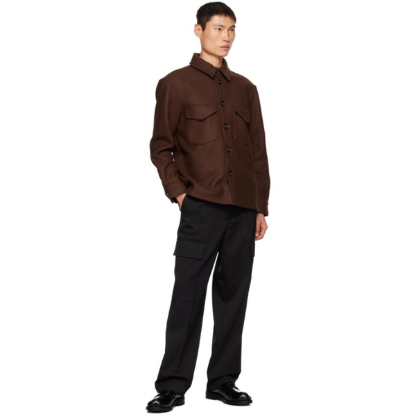  ROEhe Brown Button-Up Shirt 232144M192006