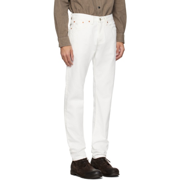  RRL White Slim-Fit Jeans 241435M186001