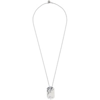 RRL Silver Dog-Tag Necklace 241435M145002
