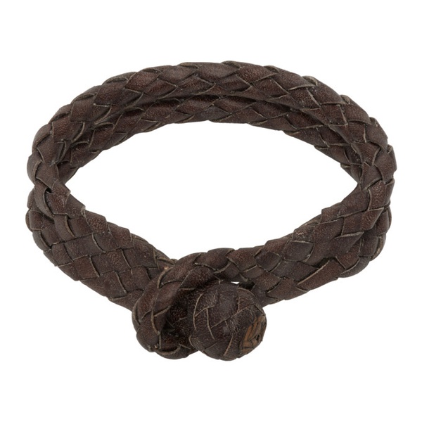  RRL Brown Leather Bracelet 241435M142002