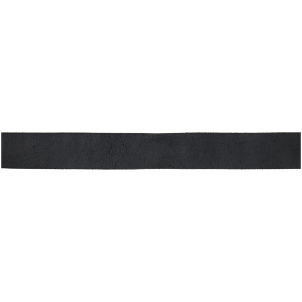  RRL Black Distressed Leather Belt 241435M131003