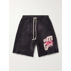 RRR123 USO Straight-Leg Logo-Print Cotton-Jersey Drawstring Shorts 1647597327285275