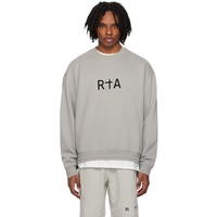RTA Gray Flocked Sweatshirt 241702M204001