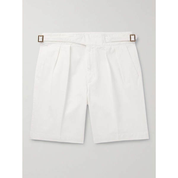  RUBINACCI Straight-Leg Pleated Cotton-Twill Shorts 1647597308896860