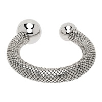 Rabanne Silver Open Cuff Bracelet 241605F020002