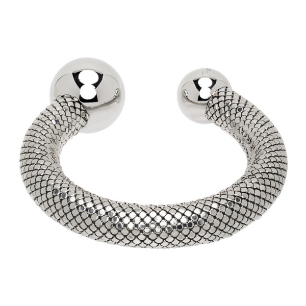  Rabanne Silver Open Cuff Bracelet 241605F020002