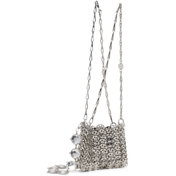  Rabanne Silver Nano 1969 Bag 241605F048020