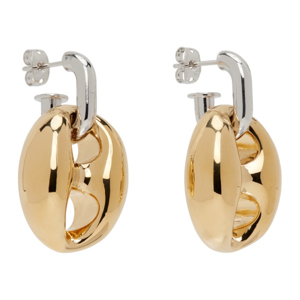  Rabanne Silver & Gold Eight Chunky Earrings 241605F022006