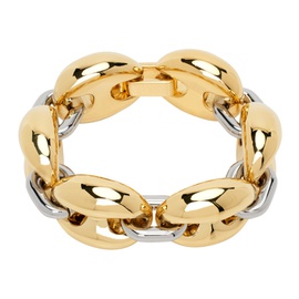 Rabanne Gold & Silver Chunky Eight Bracelet 242605F020002