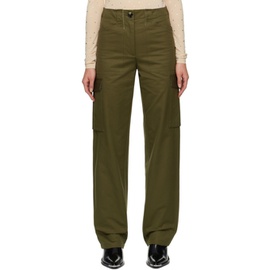 Rabanne Khaki Cargo Pocket Trousers 232605F087001