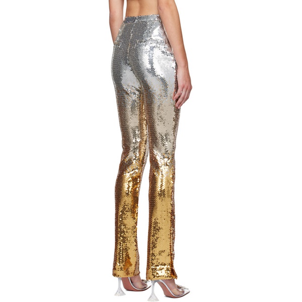  Rabanne Silver & Gold Sequin Trousers 231605F087000