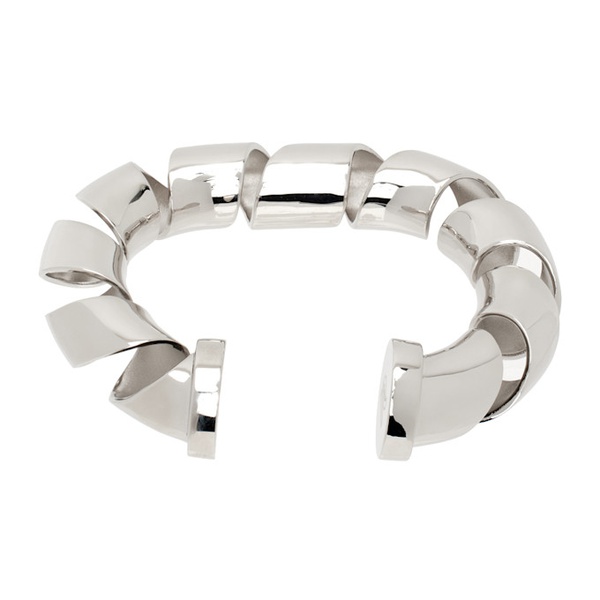  Rabanne Silver XL Link Twist Bracelet 241605F020003