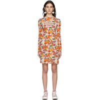Rabanne SSENSE Exclusive Beige & Multicolor Capsule Printed Nacre Dress 221605F052000