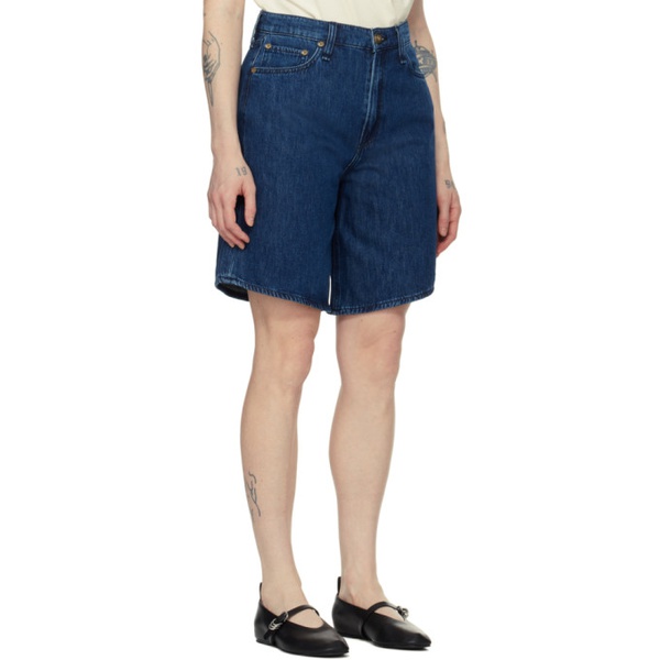 레그앤본 래그 앤 본 Rag & bone Navy McKenna Denim Shorts 241055F088005