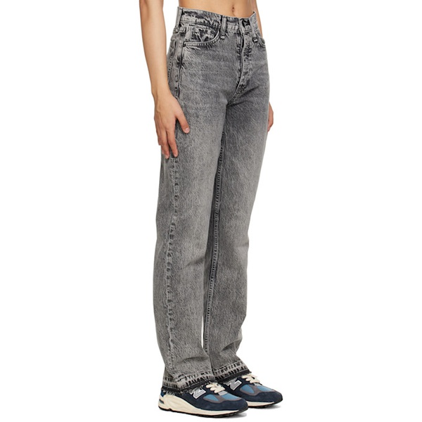레그앤본 래그 앤 본 Rag & bone Gray Alex High-Rise Straight Jeans 231055F069000
