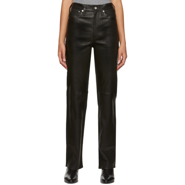 레그앤본 래그 앤 본 Rag & bone Black Alex Leather Pants ICONS 222055F084001